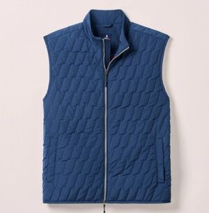 johnnie-O Blue Quilted Vest